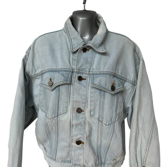 Vintage The Limited Jean Jacket International Embroidered Trucker Women's Large - Picture 3 of 11